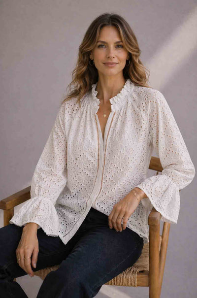Azure and Indigo - Lacewood Blouse