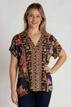 Johnny Was - Laiya Button Up in Clarkwood Navy