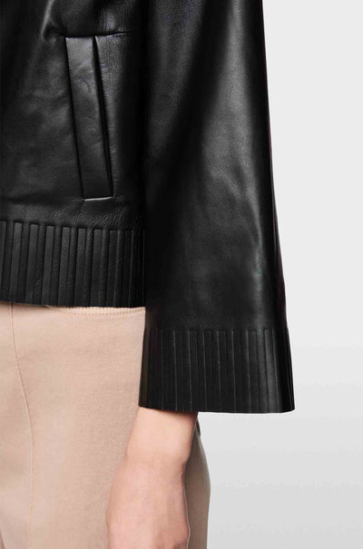 Marc Cain - Rethink Together Lamb Nappa Jacket in Black