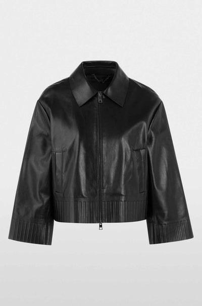 Marc Cain - Rethink Together Lamb Nappa Jacket in Black