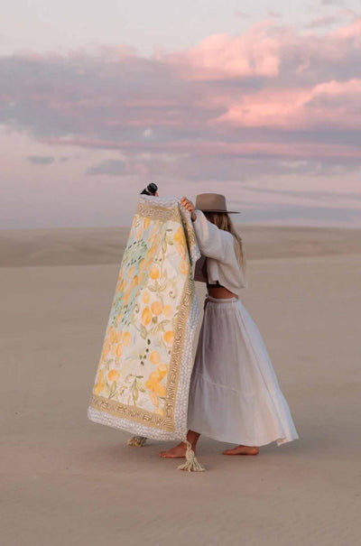 Wandering Folk - Le Lemon Picnic Rug