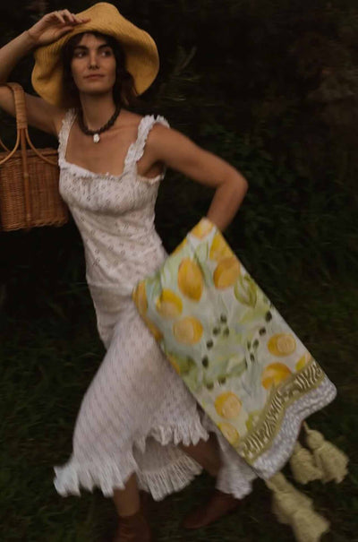 Wandering Folk - Le Lemon Picnic Rug