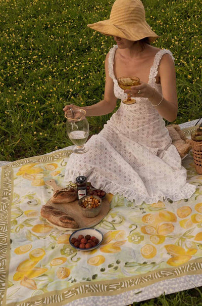 Wandering Folk - Le Lemon Picnic Rug