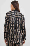 Rails - Ledger Shirt in Black Gold Link