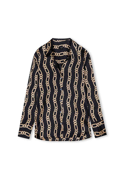 Rails - Ledger Shirt in Black Gold Link