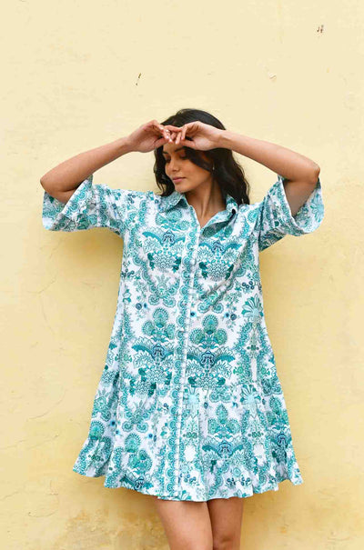 Azure and Indigo - Leilani Shirt Dress