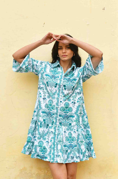 Azure and Indigo - Leilani Shirt Dress