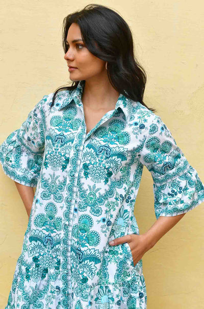 Azure and Indigo - Leilani Shirt Dress
