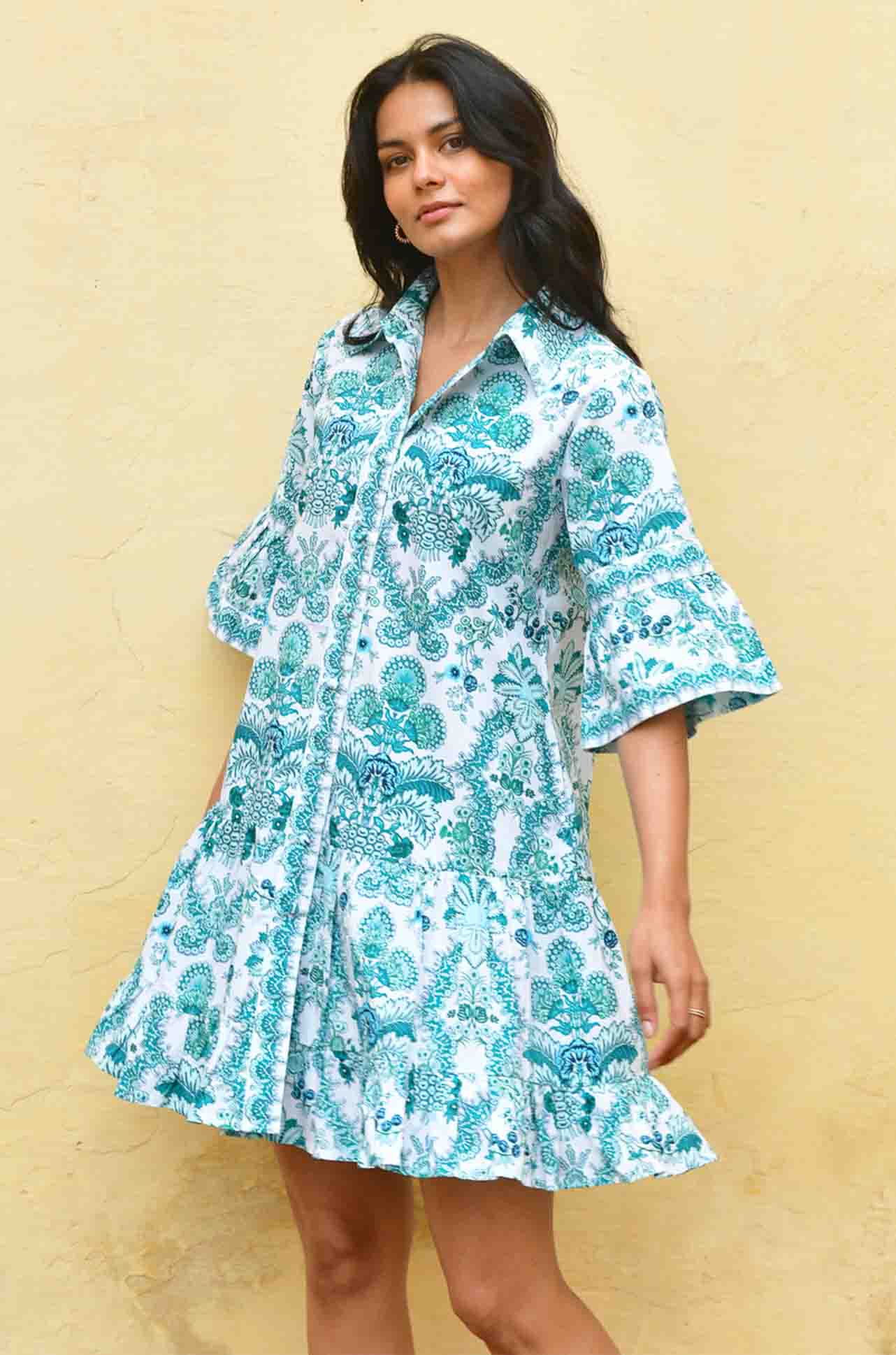 Azure and Indigo - Leilani Shirt Dress