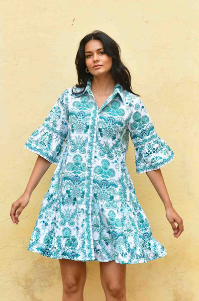 Azure and Indigo - Leilani Shirt Dress