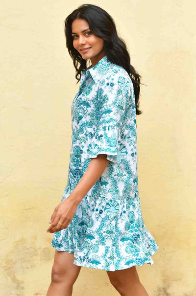Azure and Indigo - Leilani Shirt Dress