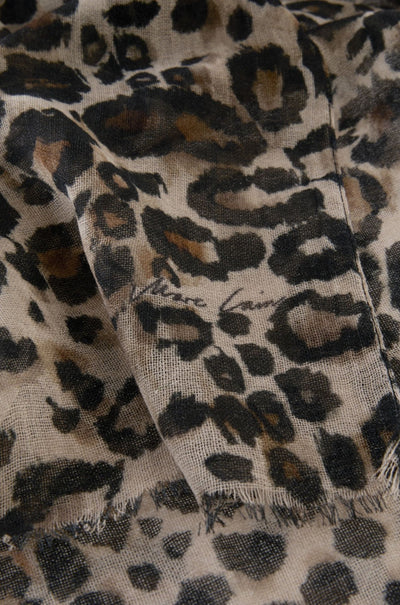 Marc Cain - Leopard Print Scarf with Cashmere