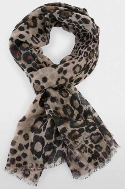 Marc Cain - Leopard Print Scarf with Cashmere