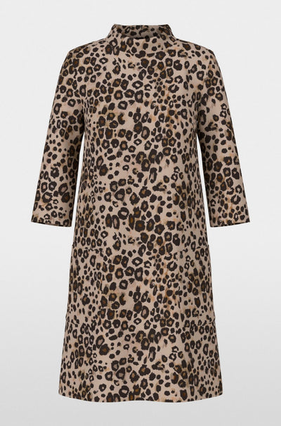 Marc Cain - Leopard Print Dress in Scuba Jersey