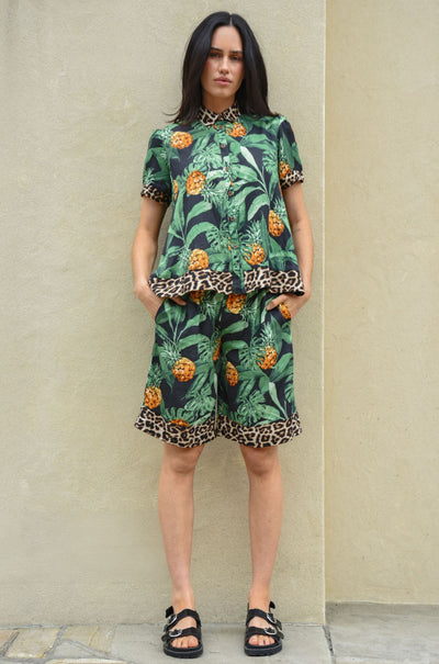 Curate - Life Is Palm-Tastic Short Cut Shorts