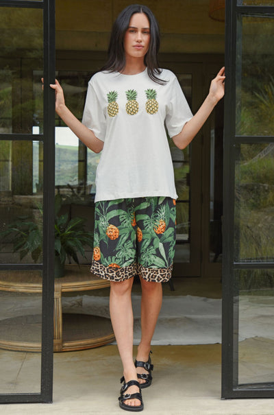 Curate - Life Is Palm-Tastic Short Cut Shorts