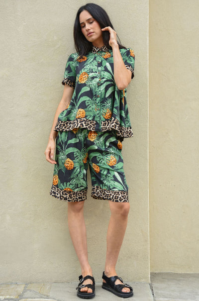 Curate - Life Is Palm-Tastic Short Cut Shorts
