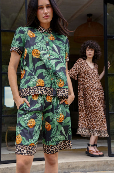 Curate - Life Is Palm-Tastic Short Cut Shorts