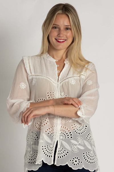 Johnny Was - Lilianne Shirt in Wallflower Print