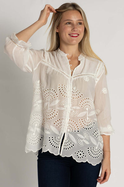 Johnny Was - Lilianne Shirt in Wallflower Print