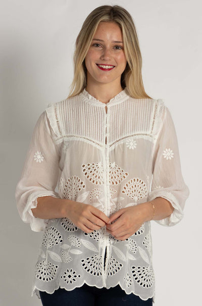 Johnny Was - Lilianne Shirt in Wallflower Print