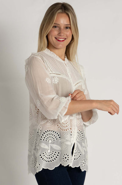 Johnny Was - Lilianne Shirt in Wallflower Print