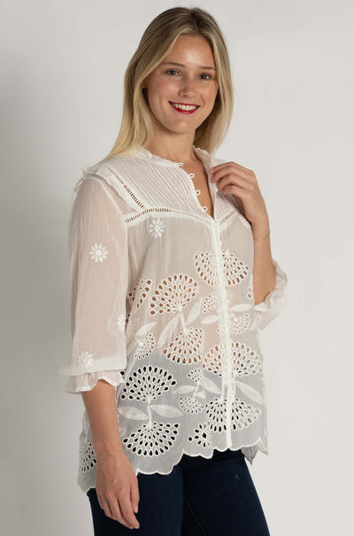 Johnny Was - Lilianne Shirt in Wallflower Print