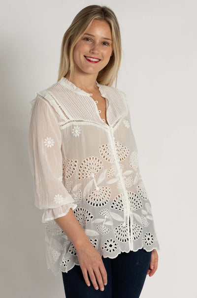 Johnny Was - Lilianne Shirt in Wallflower Print
