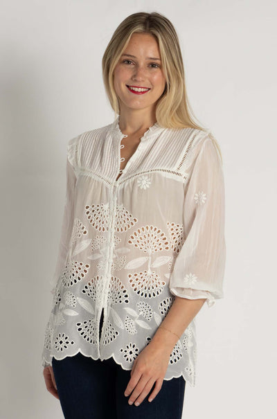 Johnny Was - Lilianne Shirt in Wallflower Print