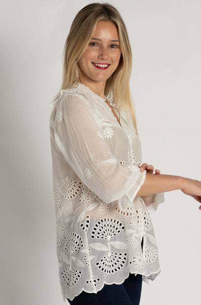 Johnny Was - Lilianne Shirt in Wallflower Print