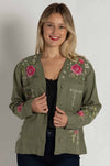 Johnny Was - Linen Workwear Jacket in Catia Print