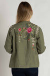 Johnny Was - Linen Workwear Jacket in Catia Print