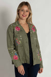 Johnny Was - Linen Workwear Jacket in Catia Print