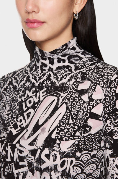Marc Cain - Long Sleeved Shirt with Turtleneck