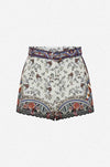 Camilla - My Folk Art Heart Belted High Waist Shorts