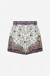Camilla - My Folk Art Heart Belted High Waist Shorts