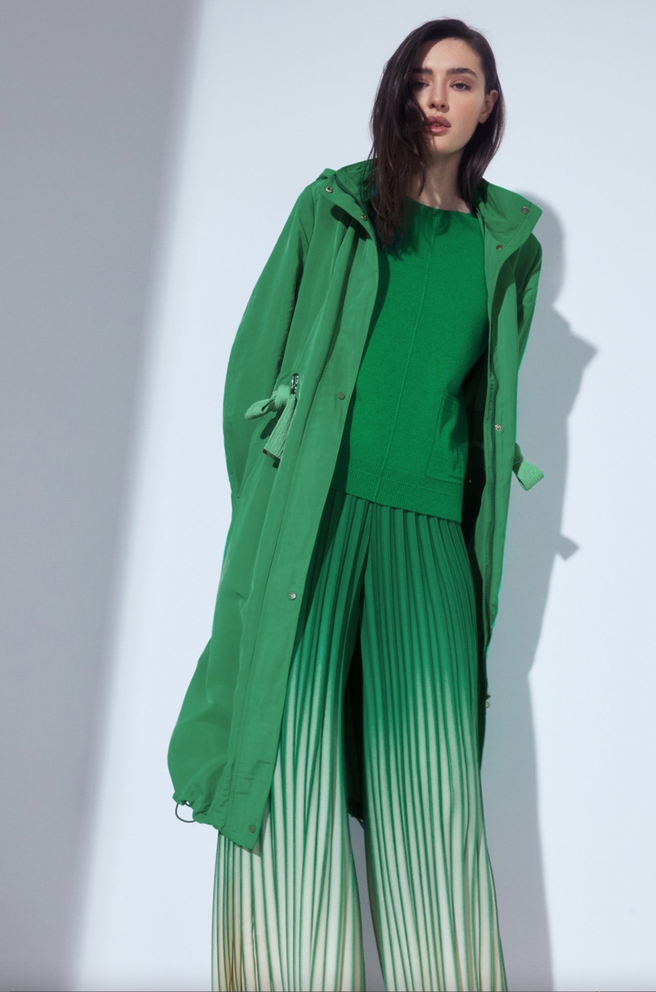 Marc Cain - Moss Green Trench Coat - Zambezee Marc Cain - Moss Green Trench Coat - Zambezee