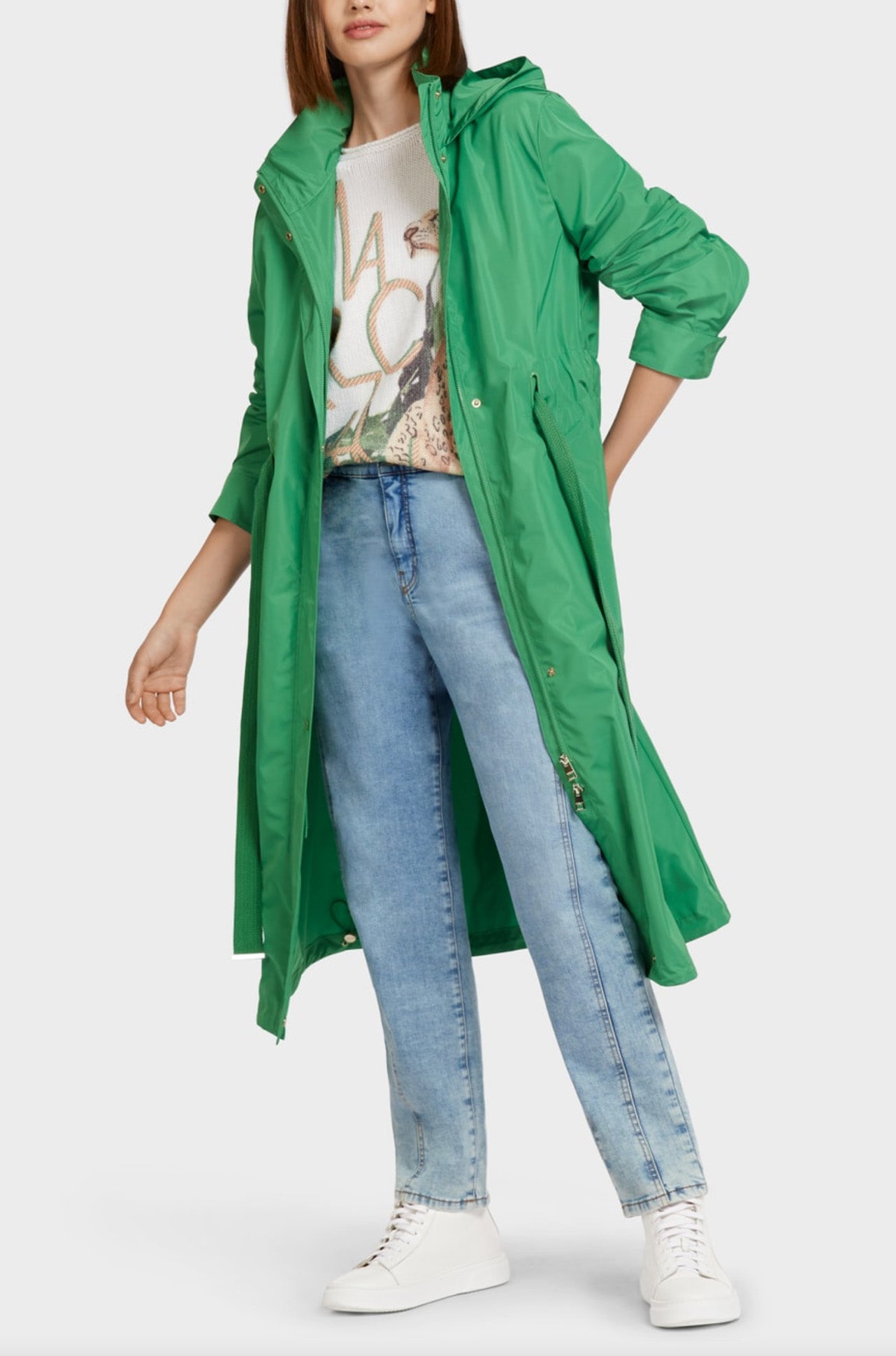 Marc Cain Moss Green Trench Coat Zambezee
