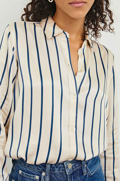 Rails - Maria Shirt in Ceramic Navy Stripe