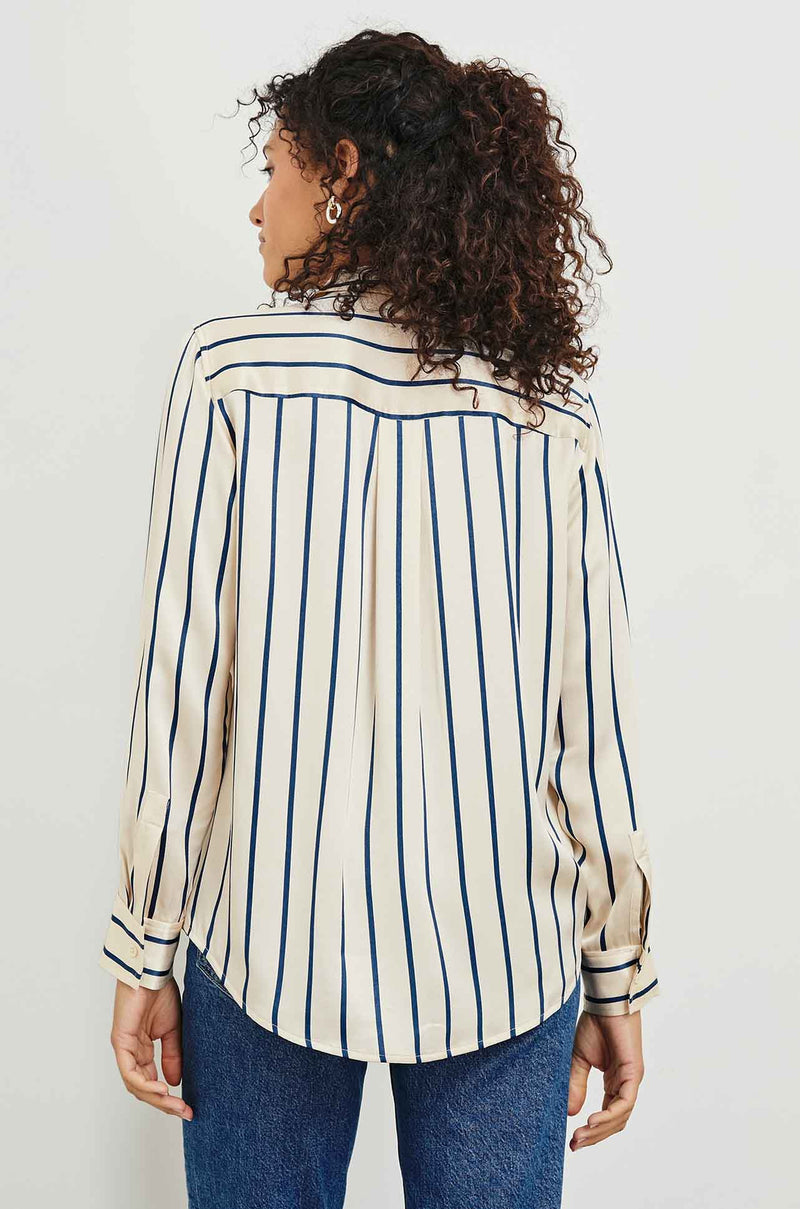 Rails - Maria Shirt in Ceramic Navy Stripe