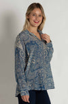 Johnny Was - Martijn Shirt in Denim Embroidery