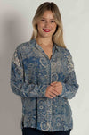 Johnny Was - Martijn Shirt in Denim Embroidery