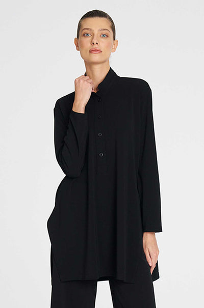 Mela Purdie - Maxi Henley in Powder Knit