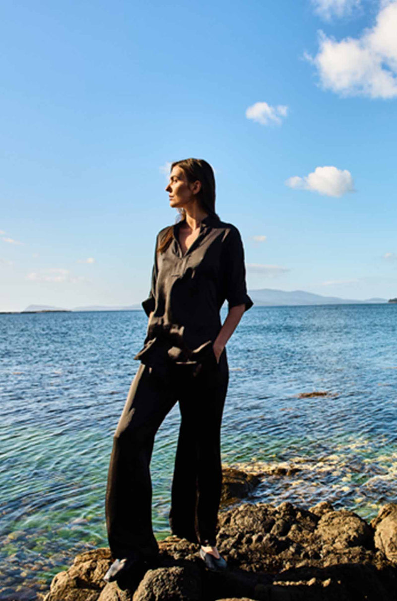 Mela Purdie - Maxi Pace Pant in Mirror Satin