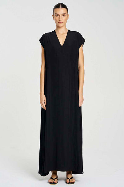 Mela Purdie - Maxi Slice Dress in Black