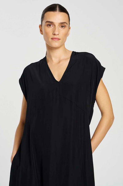 Mela Purdie - Maxi Slice Dress in Black