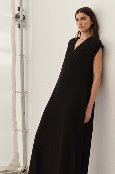 Mela Purdie - Maxi Slice Dress in Black