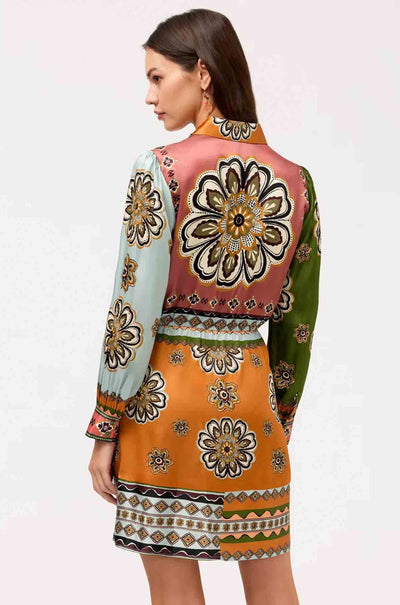 Johnny Was - Maxima Tie Waist Mini Shirt Dress