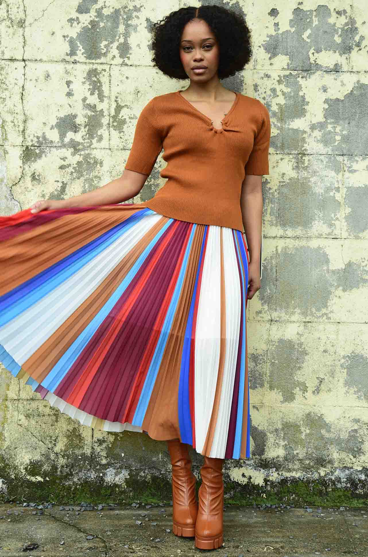Coop - In The Hot Pleat Meet and Pleat Skirt - Zambezee