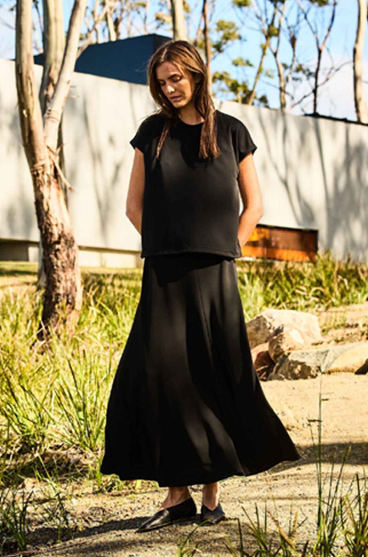 Mela Purdie - Mid Skirt in Powder Knit